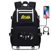 Batman Backpack Batman SchoolBag with USB Charging Port